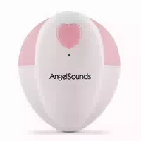 Angelsounds Jpd 100s Solo Ultraschall Fetal Doppler Cremeweiß Pink