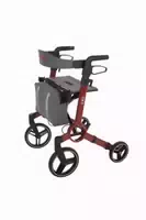 Helavo Aluminium Rollator Faltbar mit Sitzfläche und Reisetasche Leicht 8,3kg