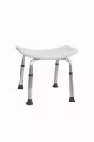 Duschbank aus Aluminium, mit Ergonomischer Sitzfläche