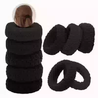 10er Pack Schwarze Dickes Baumwolle Haargummis Nahtlose El 1 st