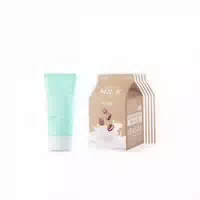 Apieu Milk One Pack Sheet Mask Coffee 5pcs Pure Block Aqua Sun Gel Spf50 Pa 1ea Set