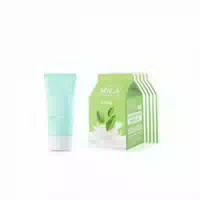 Apieu Milk One Pack Sheet Mask Green Tea 5pcs Pure Block Aqua Sun Gel Spf50 Pa 1ea Set