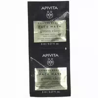 Apivita Express Beauty Tief Reinigende Gesichtsmaske mit Grüner Tonerde