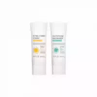 Aplb Glutathione Niacinamide & Retinol Vitamin C Vitamin E Sunscreen Spf50 Pa 40ml 2pcs Set