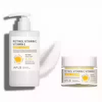 Aplb Retinol Vitamin C Vitamin E Body Lotion 300ml 1ea X Facial Cream 55ml 1ea Set