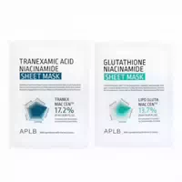 Aplb Tranexamic Acid Niacinamide Sheet Mask X Glutathione Niacinamide Sheet Mask