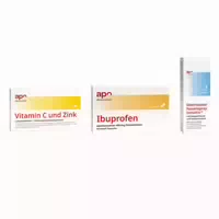 Schnupfen Set Lutschtabletten Nasen Pflegespray Ibuprofen