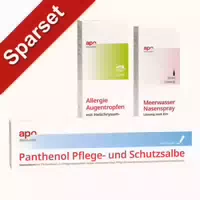 Sparset: Allergie Augentropfen Nasenspray Panthenolsalbe