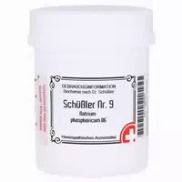 Schüssler Nr 9 Natrium Phosphoricum D 6 Tabletten 1000 St Tabletten