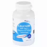 Calcium 500 Mg Vitamin D3 10 Μg Tabletten Medifit