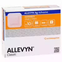 Allevyn Ag Adhesive 7,5x7,5 Cm Wundverba 10 St
