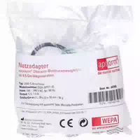 Aponorm Netzadapter für Oberarm Blutdruckmessgeräte Ab 4 5 Gerätegeneration