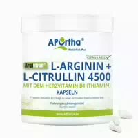 Aportha Argiviron L Arginin L Citrullin 4500 Vitamin B1 Vegane Kapseln