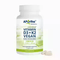 Veganes Vitamin D3 2 000 Ie K2 Mk 7 Cyclo 200 Μg Kapseln 120 st