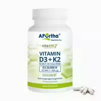 Aportha Vitamin D3 20 000 Ie Vitamin K2 Mk 7 Cyclo 200 Μg 120 Vegetarische Kapseln 120 St
