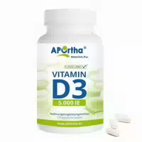 Aportha Vitamin D3 5 000 Ie Vegetarische Kapseln 120 St