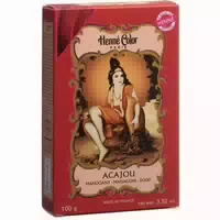 Henna Color Naturhaarfärbemittel Hennè Pulver Pflanzen Haar Farbe Öko Neu Mahagoni Acajou 100 G