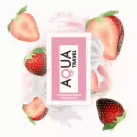 Aqua Travel Wasserbasisgleitgel mit Erdbeergeschmack 6 ml