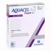 Aquacel Ag Foam Nicht Adhäsiv 10x10cm Verband