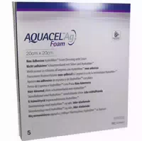 Aquacel Ag Foam Nicht Adhäsiv 20x20cm Verband