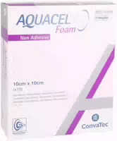 Aquacel Ag Foam Nicht Adhäsiv 10x10 cm Verband
