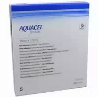 Aquacel Foam Nicht Adhäsiv 15x15 Cm Verband 5 St