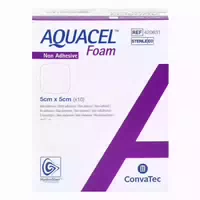Aquacel Foam Nicht Adhäsiv 5x5 cm Verband