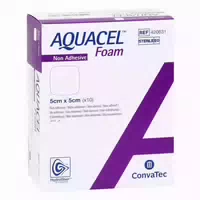 Aquacel Foam Nicht Adhäsiv 5x5 cm Verband