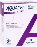 Aquacel Foam Nicht Adhäsiv 5x5 cm Verband 10 st