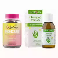 Aquilea Onbalance Focus Gummies Norsan Omega 3 Vegan Algenöl