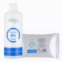 Blondierpulver 500g Creme Oxydant Entwickler 6% 500ml 1 st