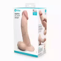 B Vibe Naturdildo Gebogener Dildo mit Saugfuß