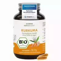 Stärkste Bio Kurkuma Kapseln, 15 000mg Curcuma, Phytholstic 180 St