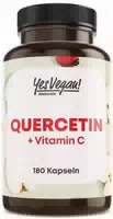 Quercetin Hochdosiert mit 500 mg 180 Kapseln für 6 Monate mit Vitamin C, Bioflavonoide, Vegan