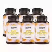 Vitamin D3 K2 Omega 3 Calcium Magnesium und Zink 180 Kapseln 5000 Ie Vitamin D Hochdosiert 2x180 st