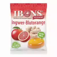 Ibons Ingwer Blutorange Ohne Zucker Tüte Lutschbonbons