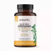 Wildes Oregano Öl Softgel Kapseln – 86–90% Carvacrol – Hochdosierte Premium Qualität – Für Immunsystem & Verdauung – Vegan 60 St