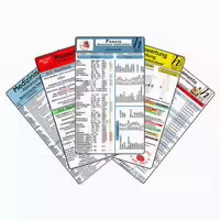 Arztpraxis Karten Set Praktisches Set mit Laborwerten, Medikamenten Haltbarkeit, Reanimation, Ekg