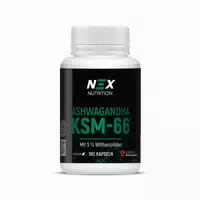 Nex Ashwagandha Ksm 66 Kapseln – 300 mg Wurzelextrakt – Vegan – 5% Withanolide – 180 Kapseln