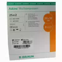 Askina Mullkompressen 10x20 Cm Steril 25x2 St Kompressen