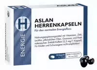 Aslan Herrenkapseln – Männer Komplex mit Zink für Normalen Testosteronspiegel & Kürbiskernöl
