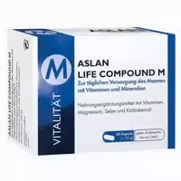 Aslan Life Compound m – Multivitamin für Männer mit Magnesium, Coenzym Q10 & Kürbiskernöl