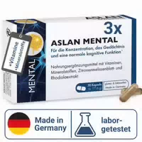 Aslan Mental – Rosenwurz Extrakt, Melisse & Pantothensäure