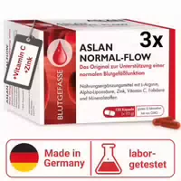 Aslan Normal Flow – 2500 mg l Arginin, Magnesium, Vitamin C & Folsäure
