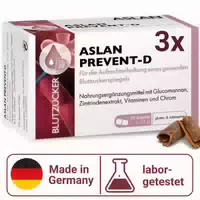 Aslan Prevent D – Konjak Wurzel, Chrom & Zimtextrakt, Vegan