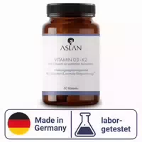 Aslan Vitamin D3 K2 – 1000 I E D3 & Mk 7 K2 auf Olivenölbasis