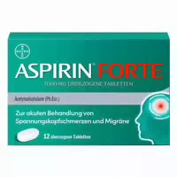 Aspirin Forte 1000 mg Überzogene Tabletten 12 st