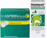 Aspirin Plus C 40 Brausetabletten Phytohustil Hustenreizstiller 150 ml Sirup
