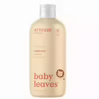 Attitude Baby Leaves Bubble Wash Schaumbad Birnen Nektar