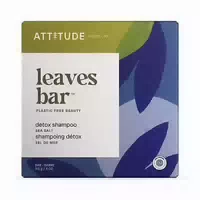 Attitude Leaves Bar Detox Shampoo Sea Salt Plastikfreies Shampoo